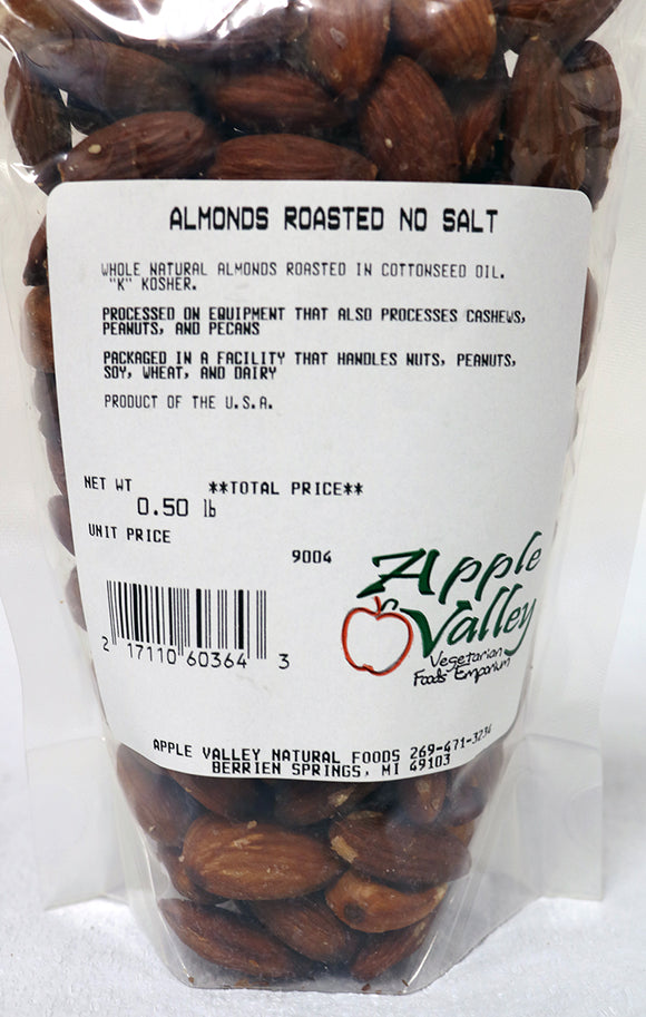 Almonds - Roasted No Salt 8 oz.