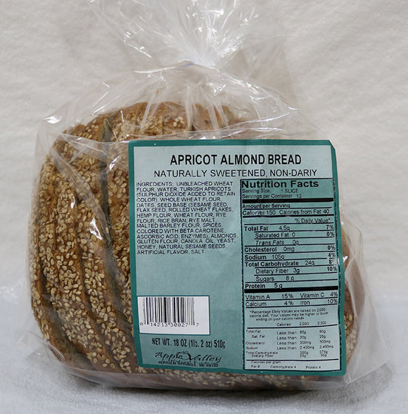 Apple Valley Bakery - Apricot Almond Bread