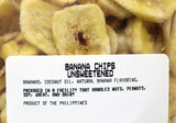 Banana Chips - Unsweetened 12 oz.