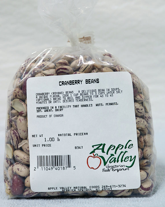 Beans - Cranberry (Romano) 1 lb.