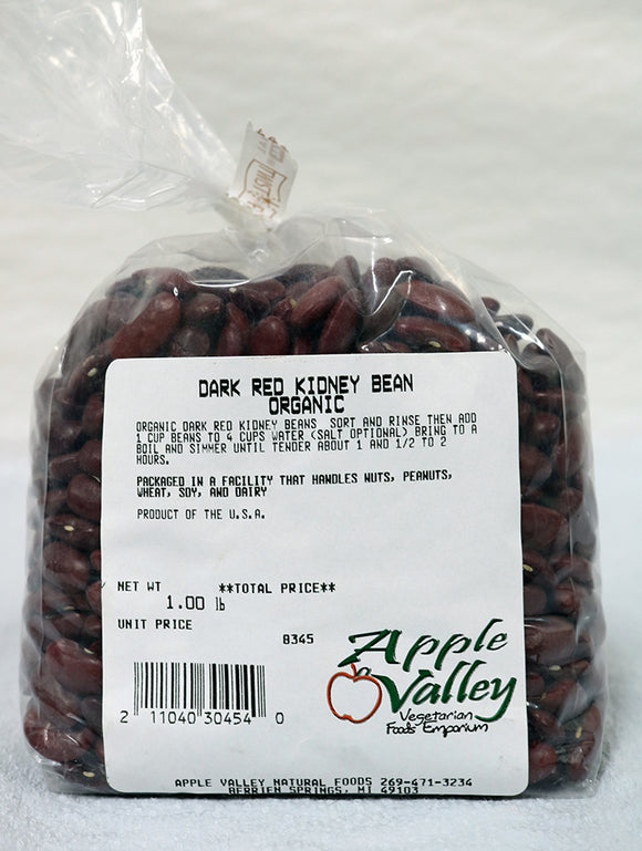 Beans - Dark Red Kidney OG 1 lb.