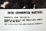 Cranberries - Dried Sweetened 8 oz.