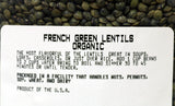 Lentils - French Green OG 2 lb.