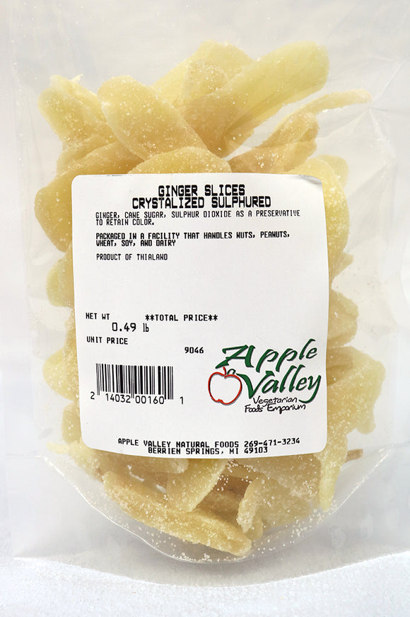 Ginger -  Slices Low Sugar Sulphured 8 oz.