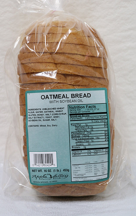 Apple Valley Bakery - Oatmeal Bread