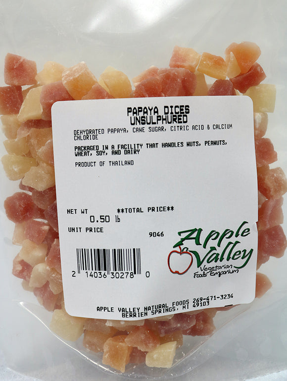 Papaya - Diced Unsulphured 8 oz.