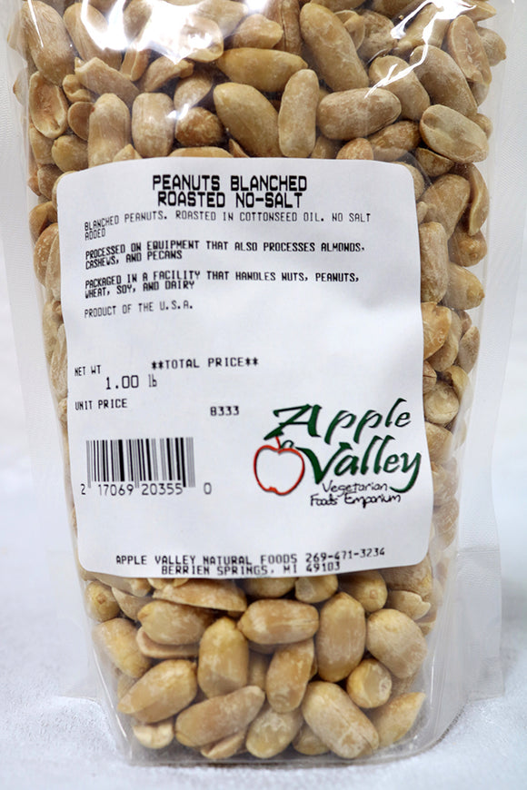 Peanuts - Blanched Roasted No Salt 1 lb.