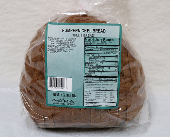 Apple Valley Bakery - Pumpernickel Bread