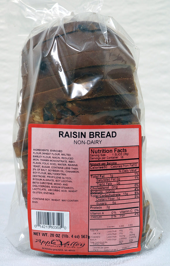 Apple Valley Bakery - Raisin Bread