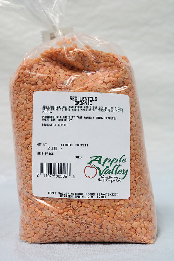 Lentils - Red OG 2 lb.